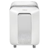 Destructeur de documents très confidentiels P5 Coupe croisée Powershred LX201 2 x 12 mm blanc FELLOWES — Vue de face