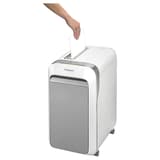 Destructeur de documents très confidentiels P5 Coupe croisée Powershred LX221 2 x 12 mm Blanc FELLOWES — Insertion papier