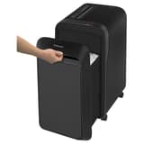 Destructeur de documents très confidentiels P5 Coupe croisée Powershred LX221 2 x 12 mm noir FELLOWES — Bac extractible