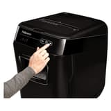 Destructeur de documents très confidentiels P5 Coupe croisée Insertion papier automatique AutoMax 200M 2 x 14 mm avec insertion papier automatique FELLOWES — On_off switch