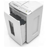 Destructeur de documents confidentiels P4 Coupe croisée Insertion papier automatique SHREDCAT 8285 AUTO-FEED C/C 4 x 10 mm avec insertion papier automatique IDEAL — Bac collecteur ouvert