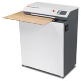 Matelasseur de cartons pour calage P425 ProfiPack triphasé HSM — Vue de gauche en fonctionnement