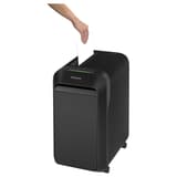 Destructeur de documents confidentiels P4 Coupe croisée Powershred LX220 Mini-Cut 4 x 12 mm FELLOWES — Insertion papier
