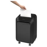 Destructeur de documents confidentiels P4 Coupe croisée Powershred LX210 Mini-Cut 4 x 12 mm FELLOWES — Insertion papier