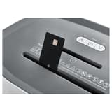 Destructeur de documents confidentiels P4 Coupe croisée Papersafe PS240 4 x 12 mm DAHLE — Insertion carte de crédit