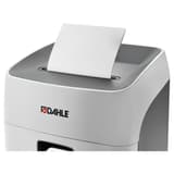 Destructeur de documents confidentiels P4 Coupe croisée Deskside 404P 4 x 35 mm DAHLE — Insertion papier vue de gauche