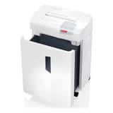 Destructeur de documents X12pro Shredstar 2 x 15 mm HSM - Destructeur de documents HSM shredstar X12pro, porte ouverte et corbeille de 30 litres sortie