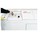 Destructeur de médias Destructeur de médias StoreEx HDS 230 - 20 x 40-50 mm avec bande d'évacuation HSM — Insertion manuelle disque dur