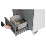 Destructeur de médias Destructeur de médias StoreEx HDS 230 11,5 x 26 mm avec tiroir à déchets HSM — Collecteur ouvert plein