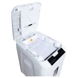 Destructeur de documents confidentiels P4 Coupe croisée AutoShred 180 CP4 4 x 12 mm insertion papier automatique INTIMUS — Bac insertion papier automatique ouvert