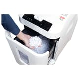 Destructeur de documents confidentiels P4 Coupe croisée AutoShred 180 CP4 4 x 12 mm insertion papier automatique INTIMUS — Taille de la particule
