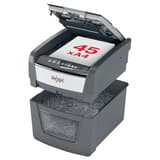 Destructeur de documents confidentiels P4 Coupe croisée Insertion papier automatique Optimum Autofeed+ 45X 4 x 28 mm avec insertion papier automatique REXEL — Capacité insertion papier automatique