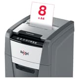 Destructeur de documents confidentiels P4 Coupe croisée Insertion papier automatique Optimum Autofeed+ 100X 4 x 28 mm avec insertion papier automatique REXEL — Insertion papier manuelle