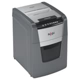 Destructeur de documents confidentiels P4 Coupe croisée Insertion papier automatique Optimum Autofeed+ 100X 4 x 28 mm avec insertion papier automatique REXEL — Vue de droite
