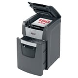 Destructeur de documents confidentiels P4 Coupe croisée Insertion papier automatique Optimum Autofeed+ 150X 4 x 28 mm avec insertion papier automatique REXEL — Capacité insertion papier automatique