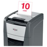 Destructeur de documents confidentiels P4 Coupe croisée Insertion papier automatique Optimum Autofeed+ 300X 4 x 25 mm avec insertion papier automatique REXEL — Insertion papier manuelle
