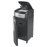 Destructeur de documents très confidentiels P5 Coupe croisée Insertion papier automatique Optimum Autofeed+ 750M 2 x 15 mm avec insertion papier automatique REXEL — Bac extractible et insertion papier automatique