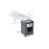Destructeur de documents confidentiels P4 Coupe croisée Momentum Extra XP418+ 4 x 35 mm REXEL — Comparaison taille réelle