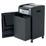 Destructeur de documents confidentiels P4 Coupe croisée Momentum Extra XP422+ 4 x 35 mm REXEL — Bac extractible ouvert