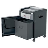 Destructeur de documents très confidentiels P5 Coupe croisée Momentum Extra XP512+ 2 x 15 mm REXEL — Bac extractible ouvert