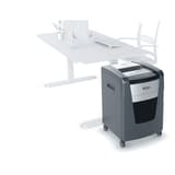 Destructeur de documents très confidentiels P5 Coupe croisée Momentum Extra XP512+ 2 x 15 mm REXEL — Comparaison taille réelle