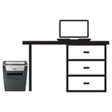 Destructeur de documents confidentiels P4 Coupe croisée Momentum X410 4 x 28 mm REXEL — Comparaison taille réelle