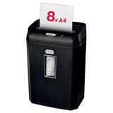 Destructeur de documents confidentiels P4 Coupe croisée Promax QS REX823 4 x 40 mm REXEL — Insertion papier