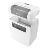 Destructeur de documents confidentiels P4 Coupe croisée IQ Home 4 x 28 mm LEITZ — Corbeille amovible ouverte