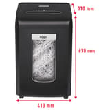 Destructeur de documents confidentiels P4 Coupe croisée Promax QS RSS1838 4 x 40 mm REXEL — Dimensions