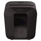 Destructeur de documents confidentiels P4 Coupe croisée Powershred LX25M Mini-Cut 4 x 12 mm FELLOWES - Destructeur Fellowes Powershred LX25M vu de trois quarts