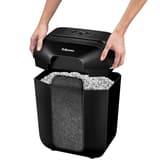 Destructeur de documents confidentiels P4 Coupe croisée Powershred LX41 Mini-Cut 4 x 12 mm FELLOWES — Bloc de coupe pose sur son bac - destructeur de papier fellowes