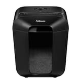 Destructeur de documents confidentiels P4 Coupe croisée Powershred LX41 Mini-Cut 4 x 12 mm FELLOWES - Destructeur Fellowes Powershred LX41 vu de trois quarts
