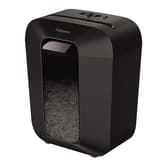Destructeur de documents confidentiels P4 Coupe croisée Powershred LX50 4 x 37 mm noir FELLOWES — Vue  globale - Destructeur de papier Fellowes