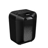Destructeur de documents confidentiels P4 Coupe croisée Powershred LX50 4 x 37 mm noir FELLOWES — Vue latérale du bac et de son bloc de coupe - Destructeur de papier Fellowes
