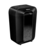 Destructeur de documents confidentiels P4 Coupe croisée Powershred LX70 4 x 40 mm noir FELLOWES — Vue latérale du bac et de son bloc de coupe - destructeur de papier fellowes