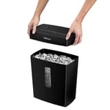Destructeur de documents confidentiels P4 Coupe croisée Powershred P-42C 4 x 34 mm FELLOWES — Bloc de coupe pose sur son bac - destructeur de papier fellowes