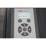 Combinaison destructeur-presse à balles P4 Coupe croisée Forte capacité SP 5080 Powerline 3,9 x 40 mm HSM - Clavier à membrane et afficheur texte de la combinaison destructeur-presse HSM Powerline SP 5080