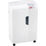 Destructeur de documents confidentiels P4 Coupe croisée X24 Shredstar 4 x 37 mm HSM - Destructeur de documents HSM shredstar X24 vu de trois quarts, sur ses roulettes