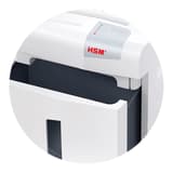 Destructeur de documents confidentiels P4 Coupe croisée X24 Shredstar 4 x 37 mm HSM - Corbeille de 30 litres sortie du destructeur de documents HSM shredstar X24