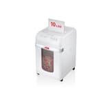 Destructeur de documents très confidentiels P5 Coupe croisée Insertion papier automatique Autofeed X200pro Shredstar 2 x 10 mm avec insertion papier automatique HSM — Destructeur de documents très confidentiels Hsm Shredstar Autofeed X200pro - 2 x 10 mm - Coupe micro-particules - P5 -Vue de trois quarts - Insertion manuelle d'une liasse de 10 feuilles A4