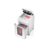 Destructeur de documents très confidentiels P5 Coupe croisée Insertion papier automatique Autofeed X200pro Shredstar 2 x 10 mm avec insertion papier automatique HSM — Destructeur de documents très confidentiels Hsm Shredstar Autofeed X200pro - 2 x 10 mm - Coupe micro-particules - P5 -Chargeur automatique 200 feuilles ouvert et collecteur extrait