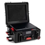 Valise de transport étanche IP67 pour démagnétiseur ASM120 Valise de transport ASM120 PRODEVICE - Valise de transport PRODEVICE pour démagnétiseur ASM120, ouverte avec le démagnétiseur rangé dans la coque