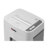Destructeur de documents confidentiels P4 Coupe croisée Insertion papier automatique ShredMATIC 150 P4 4 x 12 mm avec insertion papier automatique DAHLE — Dessus du Dahle ShredMATIC 150 : fente d'insertion manuelle de 220 mm et tableau de commande