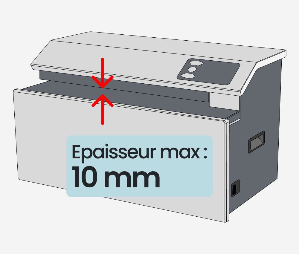 Matelasseur de cartons ProfiPack C400 HSM adapté aux cartons jusqu’à 10 mm d’épaisseur.