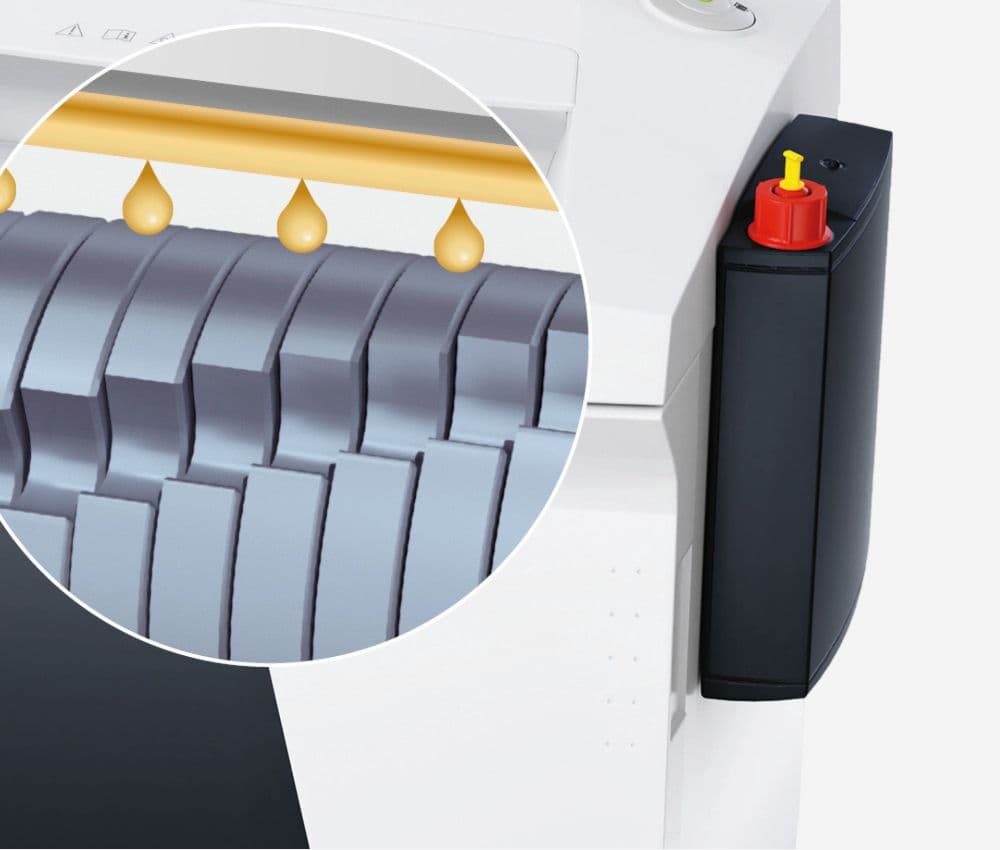 Huileur automatique externe du Destructeur coupe croisée P4 B26 Securio 4,5 x 30 mm équipé d'un huileur automatique HSM.