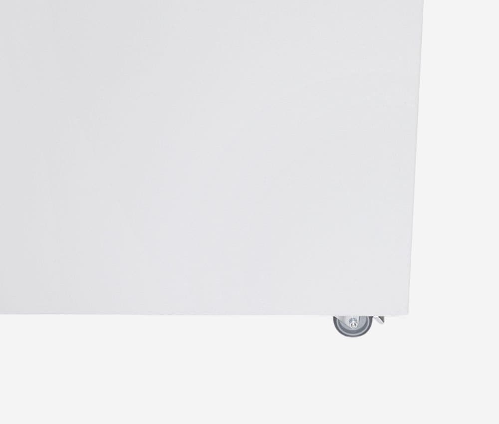 Roulettes pivotantes intégrées au Matelasseur de cartons pour calage P425 ProfiPack monophasé HSM
