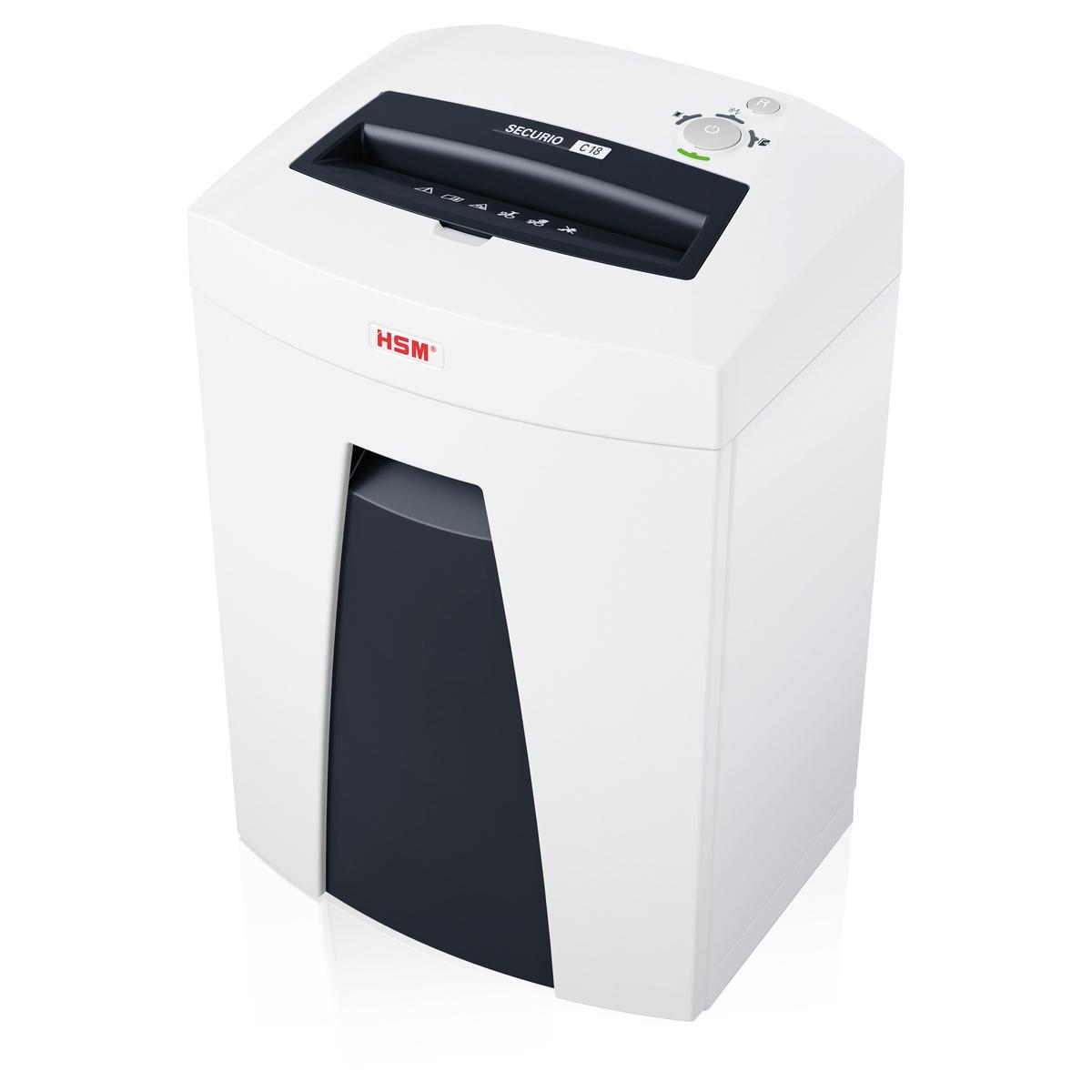 Destructeur de documents P2 Coupe droite C18 Securio 5,8 mm HSM — Base