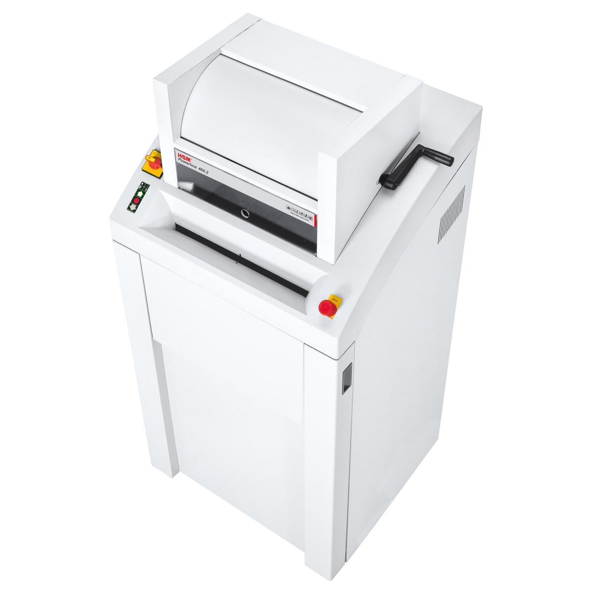 Destructeur de documents confidentiels P4 Coupe croisée Forte capacité FA 450.2 Powerline 3,9 x 40 mm HSM — Base