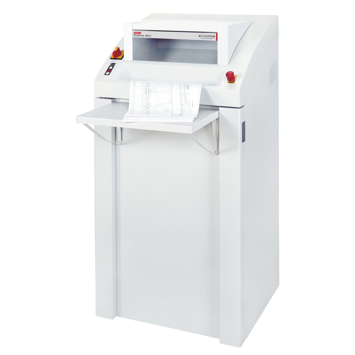 Destructeur de documents très confidentiels P5 Coupe croisée Forte capacité FA 450.2 Powerline 2 x 15 mm HSM — Base