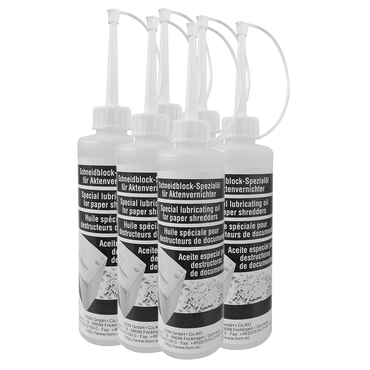 Lot 6 bouteilles d'huile de lubrification 250 ml HSM — Base